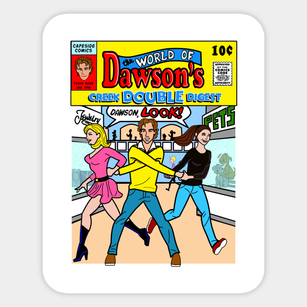 Dawson's Creek Comic Book Sticker by The Rewatch Podcast